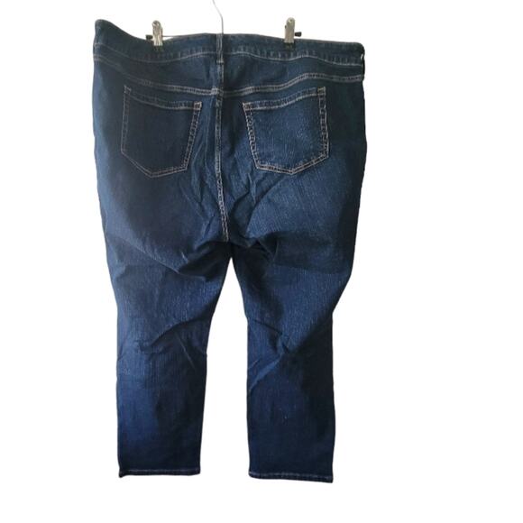 Size 20R Torrid distressed dark wash cargo pocket jeans, great condition - Picture 2 of 4